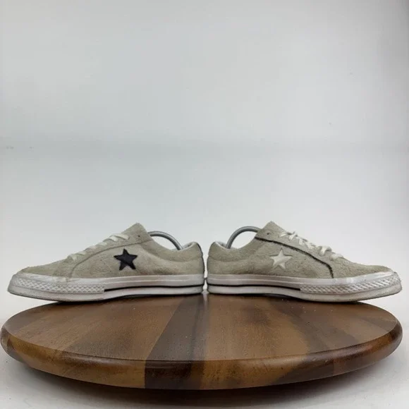 Mens Converse One Star Pro OX Egret Beige Suede Low Shoes‎ Sneakers Size 9 M GUC - Picture 5 of 8